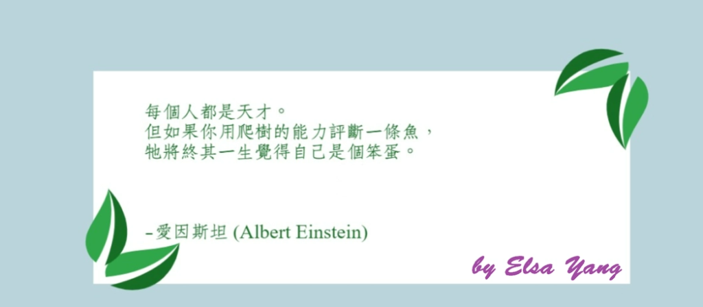愛因斯坦每人都是天才